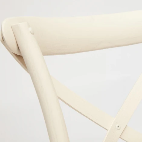 Стул CROSS (mod.CB2001) Белый (butter white) (дерево береза)