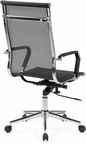 Компьютерное кресло для оператора Reus Woodville (Металл,Сетка,Нейлон/Черный,Хром) арт.15900