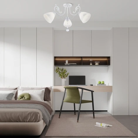 Потолочная люстра Arte Milano AM341900 341900/3 WT+SL (220V, подвески)