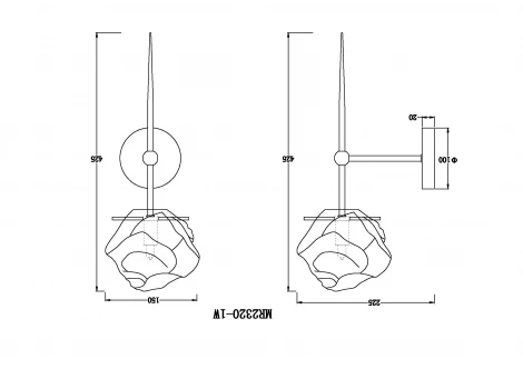 Бра MyFar Stella MR2320-1W (220V)
