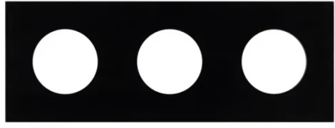 Рамка стеклянная FRM-GLARE-GC-3-BK (Arlight) 043839