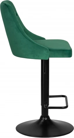 Стул барный DOBRIN JOSEPH BLACK (зеленый велюр (MJ9-88)) 5021_BlackBase-LM BLACK, цвет сиденья зеленый (MJ9-88), основания черный