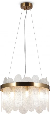 Подвесная люстра Freya Deserto FR5141PL-08BS1 (220V, на тросе, круглые)