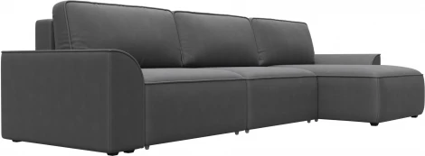 Диван угловой Лига-048 НПБ лонг Лига Диванов (Замша) арт.128507