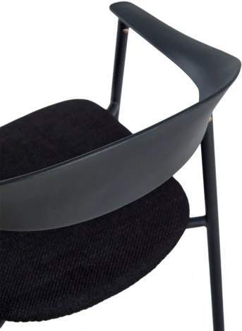 Стул Eila с подушкой пластик черный Stool Group арт.УТ000039776
