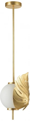 Потолочная люстра на штанге Jungle 4864/1 (220V, шар, листья)