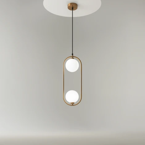 Подвесной светильник Ring MOD013PL-02BS1 (220V, на проводе, шарики)