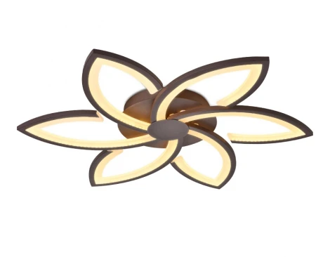 Потолочная люстра Ambrella Acrylica FA447 (регулировка яркости, LED, 220V, пульт управления, управление смартфоном, умный дом - PC.Lamper, цветы)