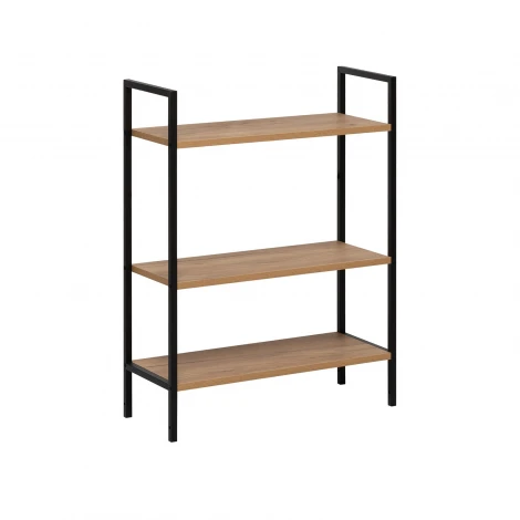 Стеллаж Leset Стилвуд 23 широкий, 3 полки 4687207095662 Металл, Черный
