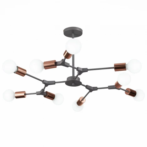 Потолочная люстра на штанге Evoluce Palare SLE106403-09 (220V, молекулы)