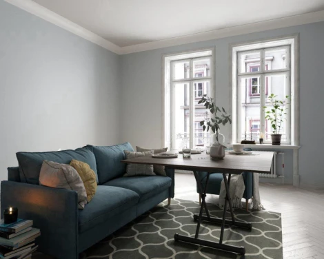 Стол трансформер журнальный обеденный Винтаж Серебристый