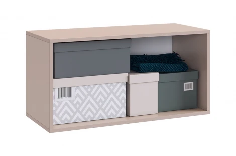 Антресоль двухдверная L800 Баско Mebelson (ЛДСП/Бежевый) арт.173774,3367