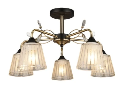 Потолочная люстра на штанге Мелодия Света SL1N SS2188-5 AB+BK 000067876