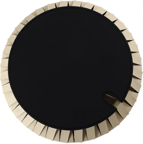 Журнальный стол Ding ОГОГО Обстановочка! (Экокожа,Массив дерева/Бежевый,Черный) арт.930829