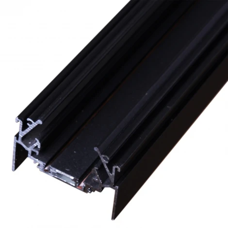 Шинопровод магнитный встраиваемый для натяжного потолка 3 м. Reluce RL 06300 track rail 3000mm BK