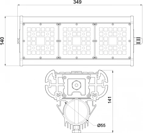 Уличный консольный прожектор Светон Галеон 31-65-Г-60-ПТ/0/0-4К80-К67 CB-C0324041 31 (LED, 220V, IP67)