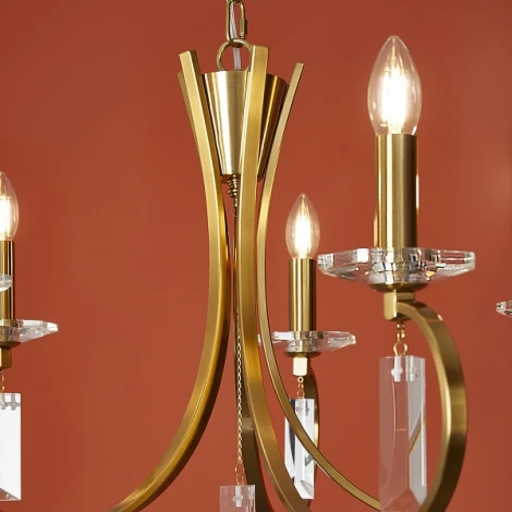 Подвесная люстра Freya Harvest FR2040PL-05BS (220V, подвески, на цепи)