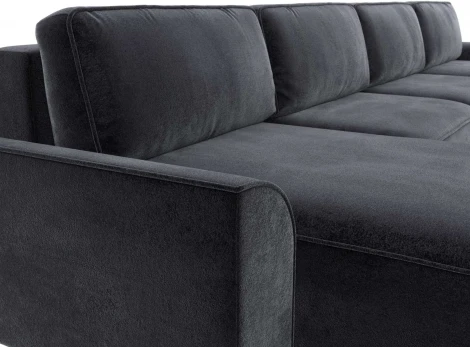 Диван п-образный Лига-048 НПБ лонг Лига Диванов (Велюр) арт.128358