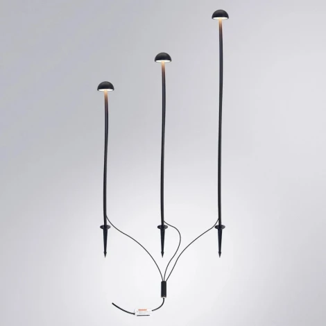 Грунтовый светильник светодиодный в форме гриба IP65 Arte Lamp Motus A1081PA-3BK (220V, гриб)