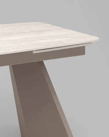 Стол обеденный Eliora 180-260х90 см серый травертин керамика Stool Group УТ000042588