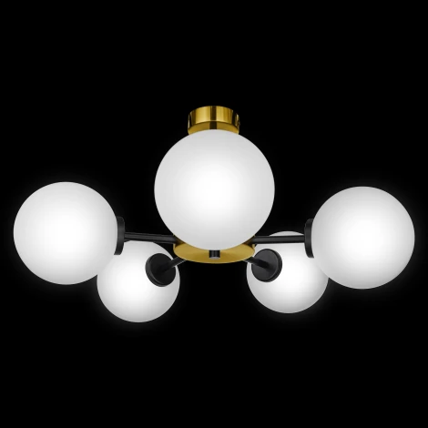 Потолочная люстра на штанге 33 Идеи CHN800S.05.17BL.PA-S01WH (220V, шарики)