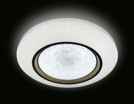 Потолочный светильник Ambrella Orbital Crystal Sand FS1233 WH/SD 48W D390
