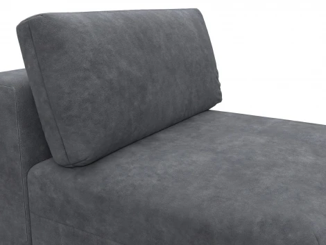 Модуль диван Лига-060 НПБ (ЛДСП,Брус,Фанера,Велюр/Темно-серый) Лига Диванов 129546