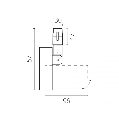 Трековый светильник низковольтный светодиодный 48V 10W черный 4000K Lightstar Due Hermes 210547