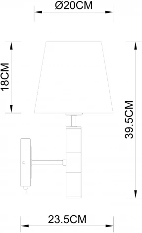 Бра Arte Lamp Robert A5066AP-1BK