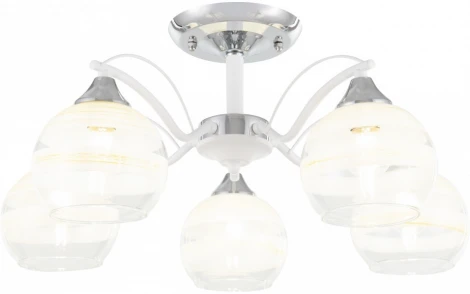 Потолочная люстра на штанге Arte Milano Napoli-326503 326503/5 CR+WH (220V)