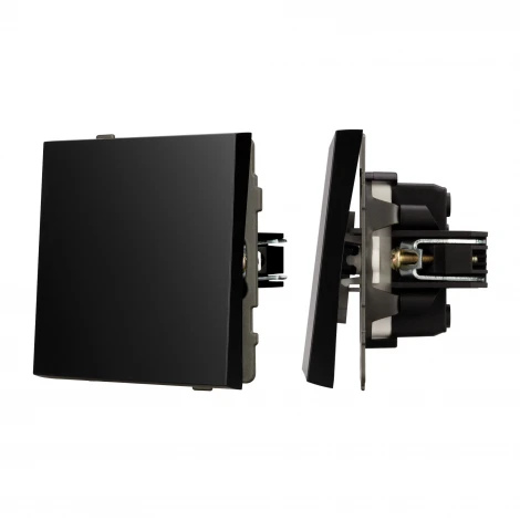 Механизм выключателя одноклавишный проходной SWT-TENDO-MKP1-PL-BK (230V, 10A) (Arlight) 054041