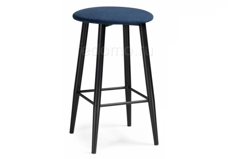 Полубарный стул Woodville Гангток темно-синий / черный матовый 469983