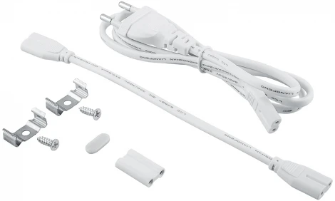 Настенный светодиодный светильник линейный Feron AL5038 48144 6500K 16W с выключателем и сетевым шнуром (220V)