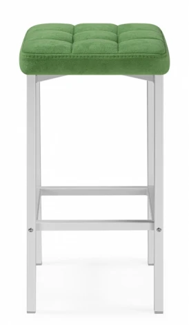 Барный стул Woodville Лофт (Металл, Велюр/Белый) арт.614938