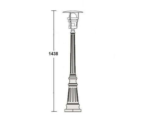 Наземный фонарь Oasis Light 68911 Bl