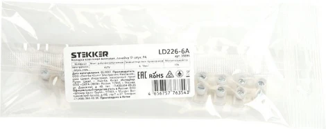 Клемма винтовая 12 пар Stekker 39896