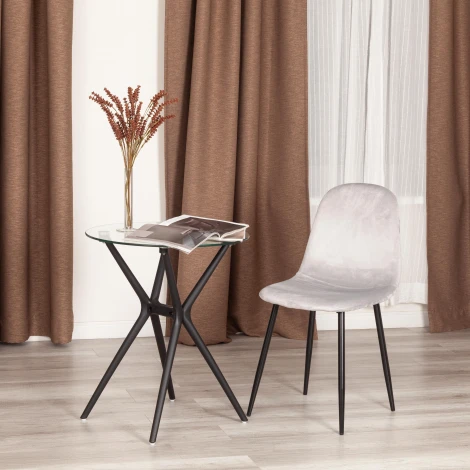 Стул BREEZE (mod. 4724) / 2 шт. в упаковке Tetchair (Вельвет,Металл/Серый) арт.24474