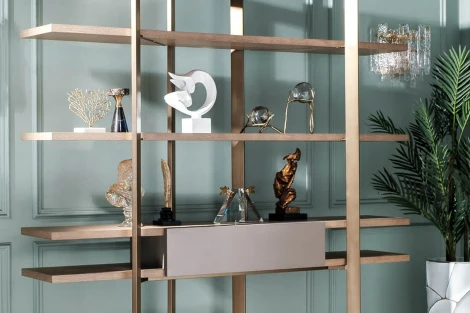 58DB-21171STEL Стеллаж Crossing 180*30*200см Garda Decor