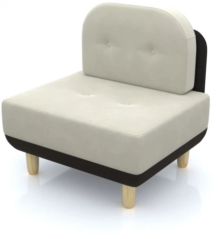 Кресло Arsko Торли молочный велюр