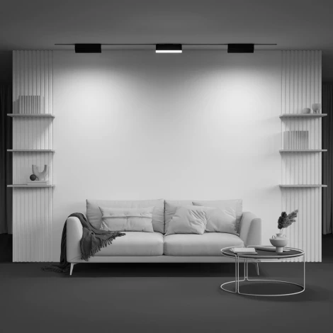 Трековый линейный светильник 48V Basis Gravity 4000K 20Вт 120° LED (магнитный) Maytoni Technical TR075-2-20W4K-B