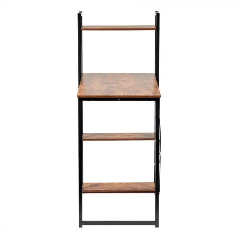 Стол письменный с полками Frame 100x45x110 см, светлое дерево, белый