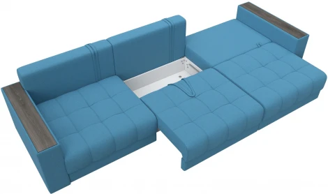 Диван прямой с декором Лига-049 НПБ Лонг Лига Диванов (Рогожка) арт.128419