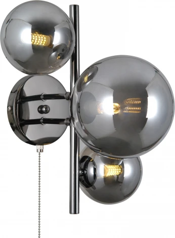Бра с выключателем Moderli Molly V10793-3W (220V, шар, молекулы)