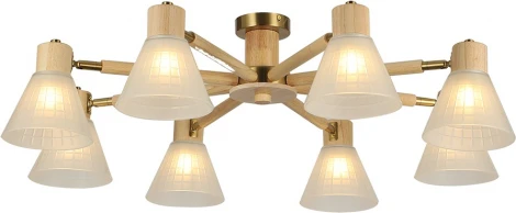 Потолочная люстра на штанге Arte Lamp A4096PL-8BR Meleph