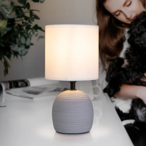 Интерьерная настольная лампа Rivoli Sheron 7044-501 (220V, выключатель, круглые)