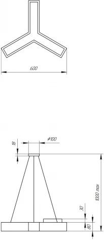 Подвесной светильник светодиодный ЭРА SPO-141-W-40K-028 (220V, на тросе, IP40)