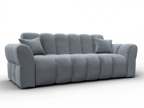 Диван-книжка Лига-111 (ДСП,ЛДСП,Велюр/Серый) Лига Диванов 136694