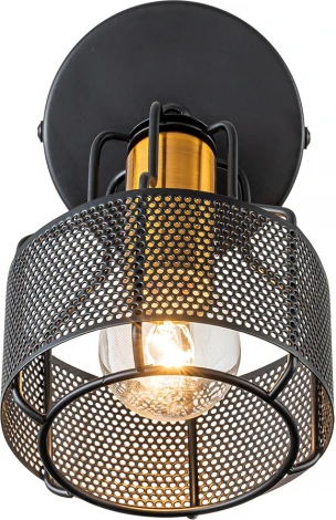 Спот Escada Zoom 1100/1A 1x40Вт E14, металл, чёрный/золото (220V)