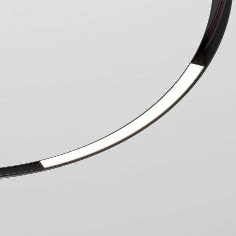 Трековый светильник магнитный для радиусного шинопровода Elektrostandard Slim Magnetic 85180/01 16W 4200K Planar чёрный Ø 800мм (LED, 48V)