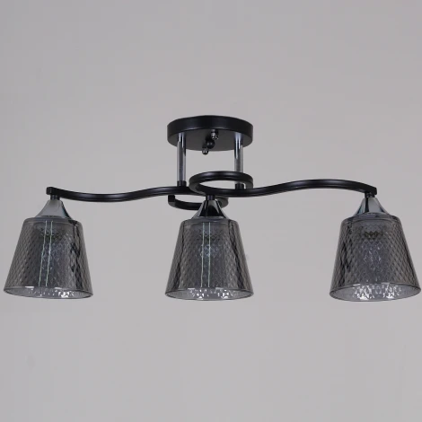 Потолочная люстра на штанге Reluce 06089-0.3-03 BK+CR (220V)